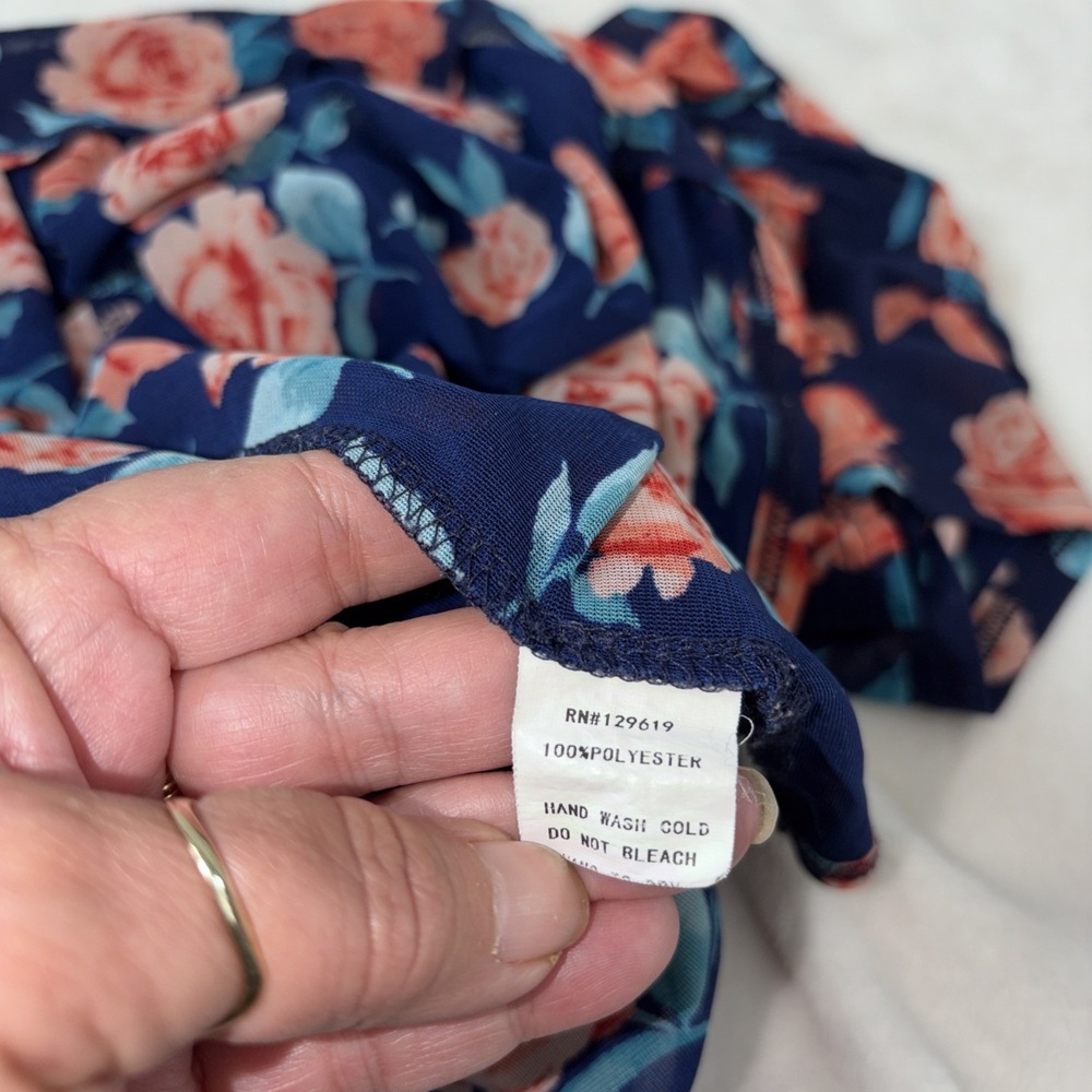 Siren Lily Maternity Large Sheer Floral Lightweight Breathable Flowy Chic Mom - Picture 5 of 11